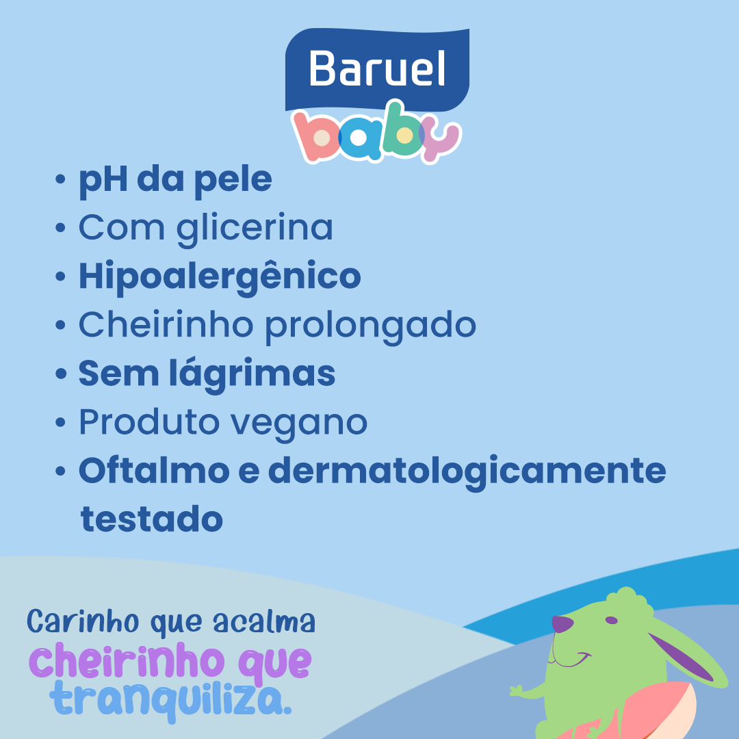 Sabonete Líquido Infantil Baruel Baby Glicerina 210ml — imagem 2 | Drogaria Taveira