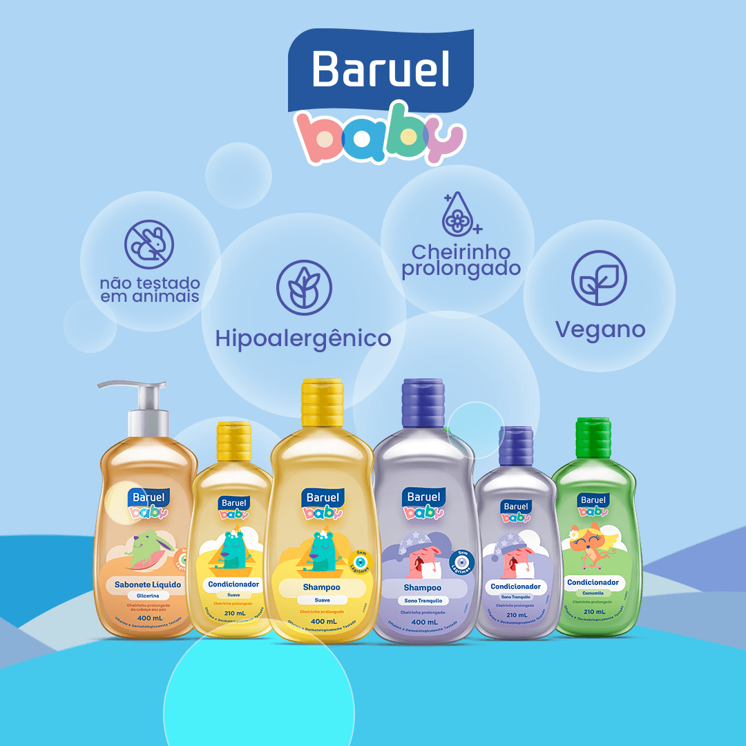 Sabonete Líquido Infantil Baruel Baby Glicerina 210ml — imagem 3 | Drogaria Taveira