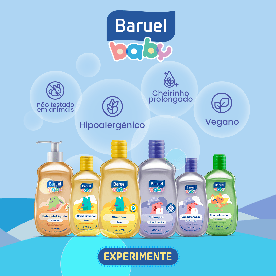 Sabonete Líquido Infantil Baruel Baby Glicerina da Cabeça aos Pés Refil 210ml — imagem 3 | Drogaria Taveira