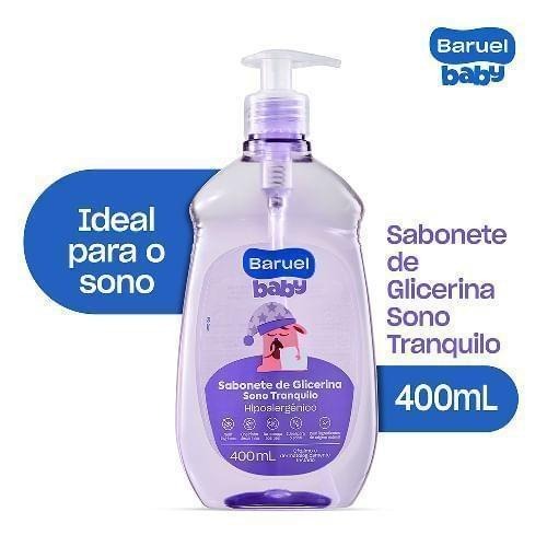 Sabonete Líquido Infantil Baruel Baby Sono Tranquilo Sem Lágrimas +6 meses 400ml — Baruel Baby | Drogaria Taveira