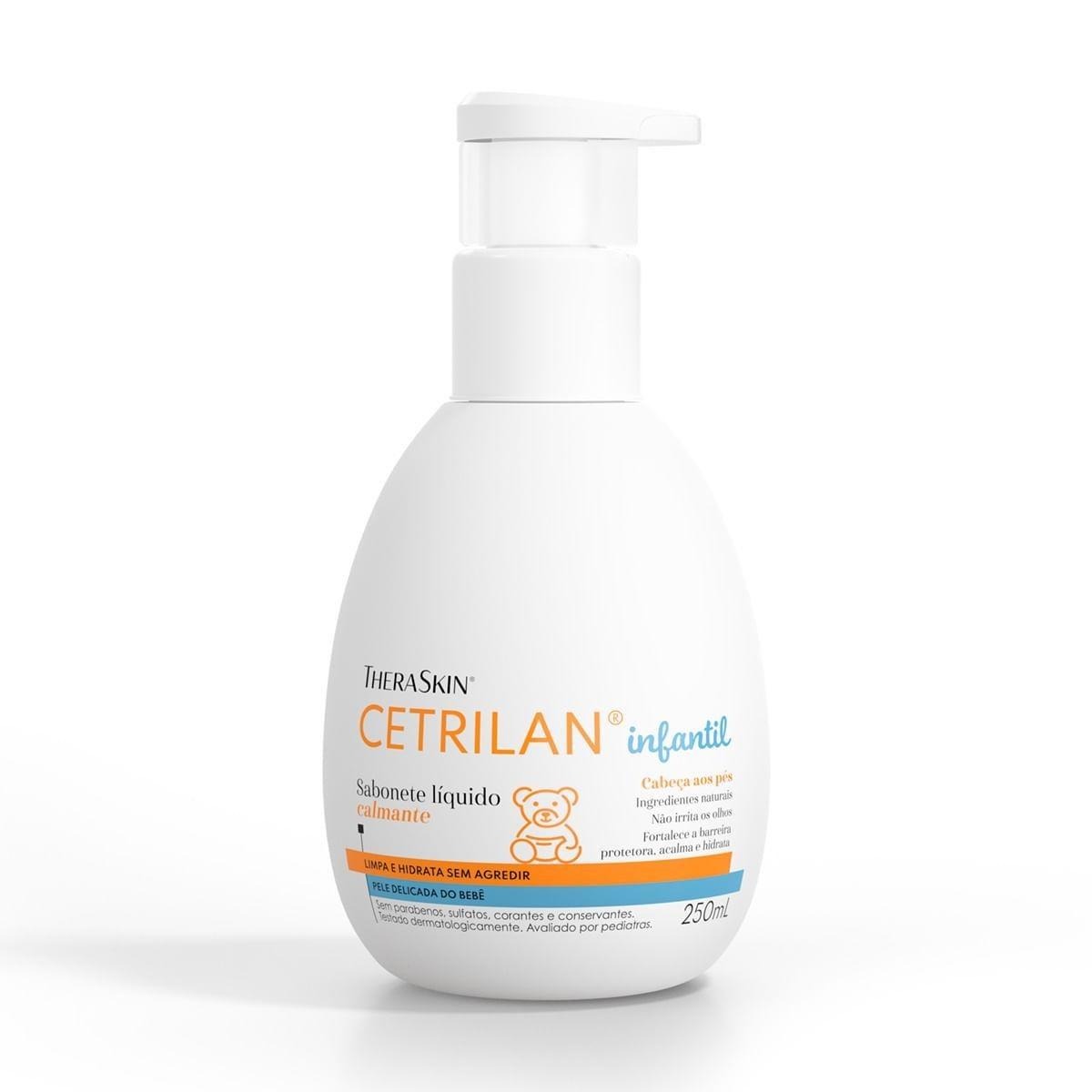 Sabonete Líquido Infantil Cetrilan Ingredientes Naturais 250ml — Theraskin | Drogaria Taveira