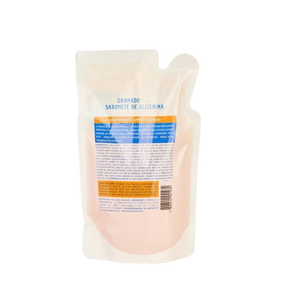 Sabonete Líquido Infantil Granado Bebê Camomila Refil 250ml — imagem 2 | Drogaria Taveira