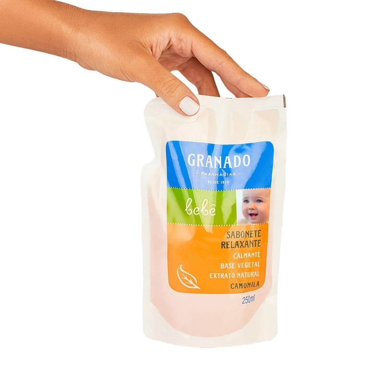 Sabonete Líquido Infantil Granado Bebê Camomila Refil 250ml — imagem 3 | Drogaria Taveira