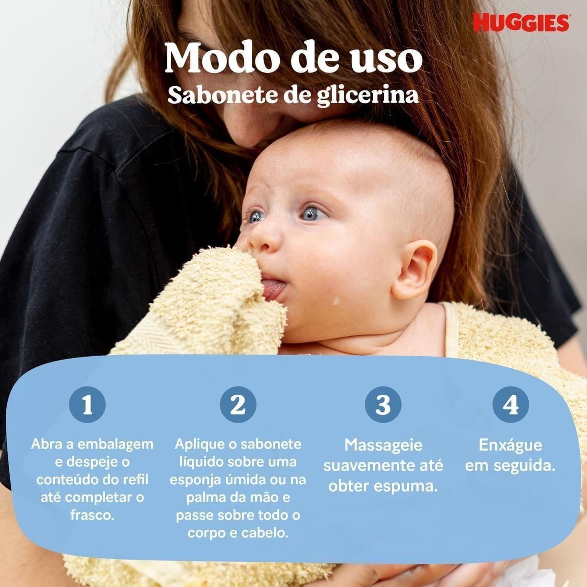 Sabonete Líquido Infantil Huggies Extra Suave Refil 200ml — imagem 4 | Drogaria Taveira