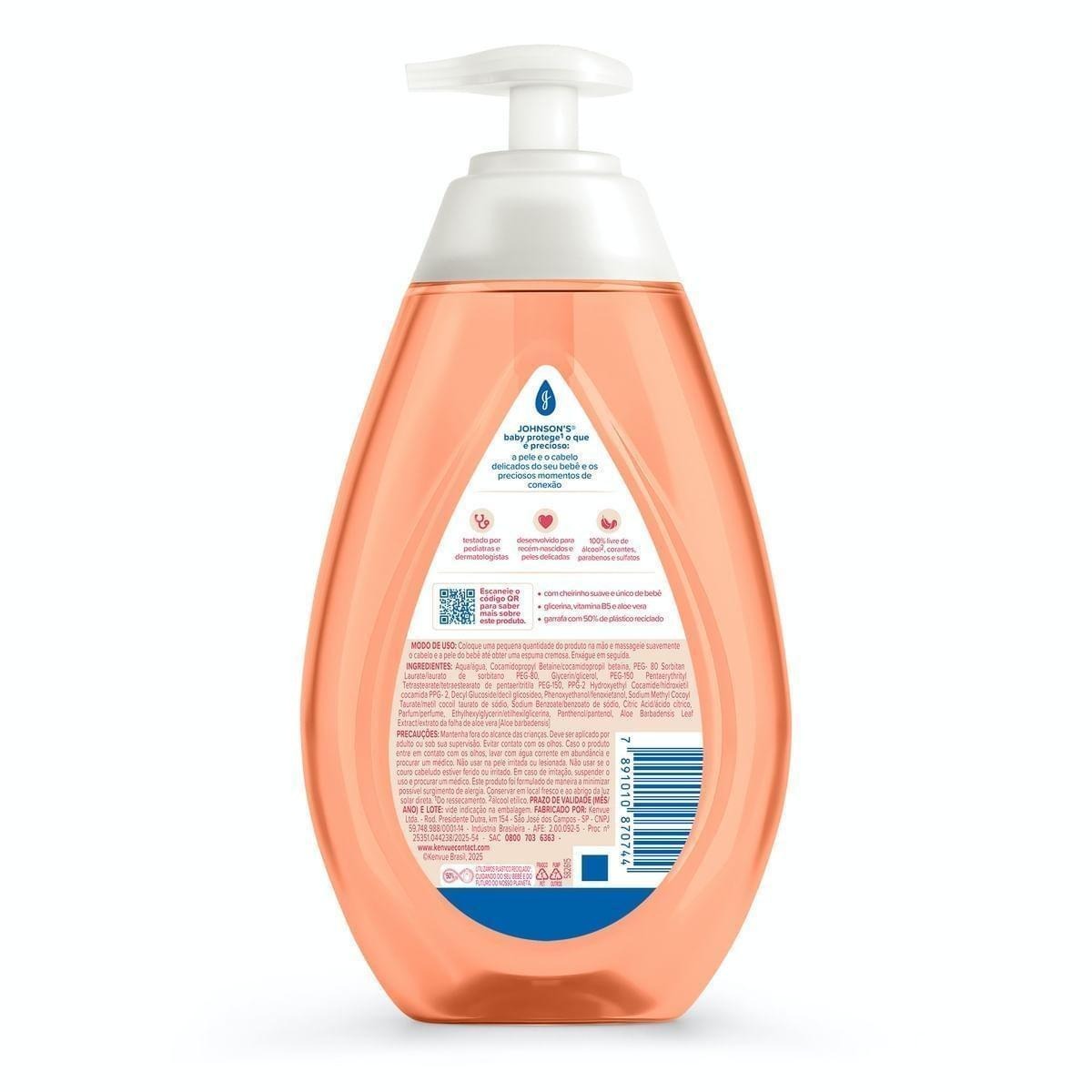 Sabonete Líquido Infantil Johnson's Baby Glicerina da Cabeça aos Pés 400ml — imagem 3 | Drogaria Taveira