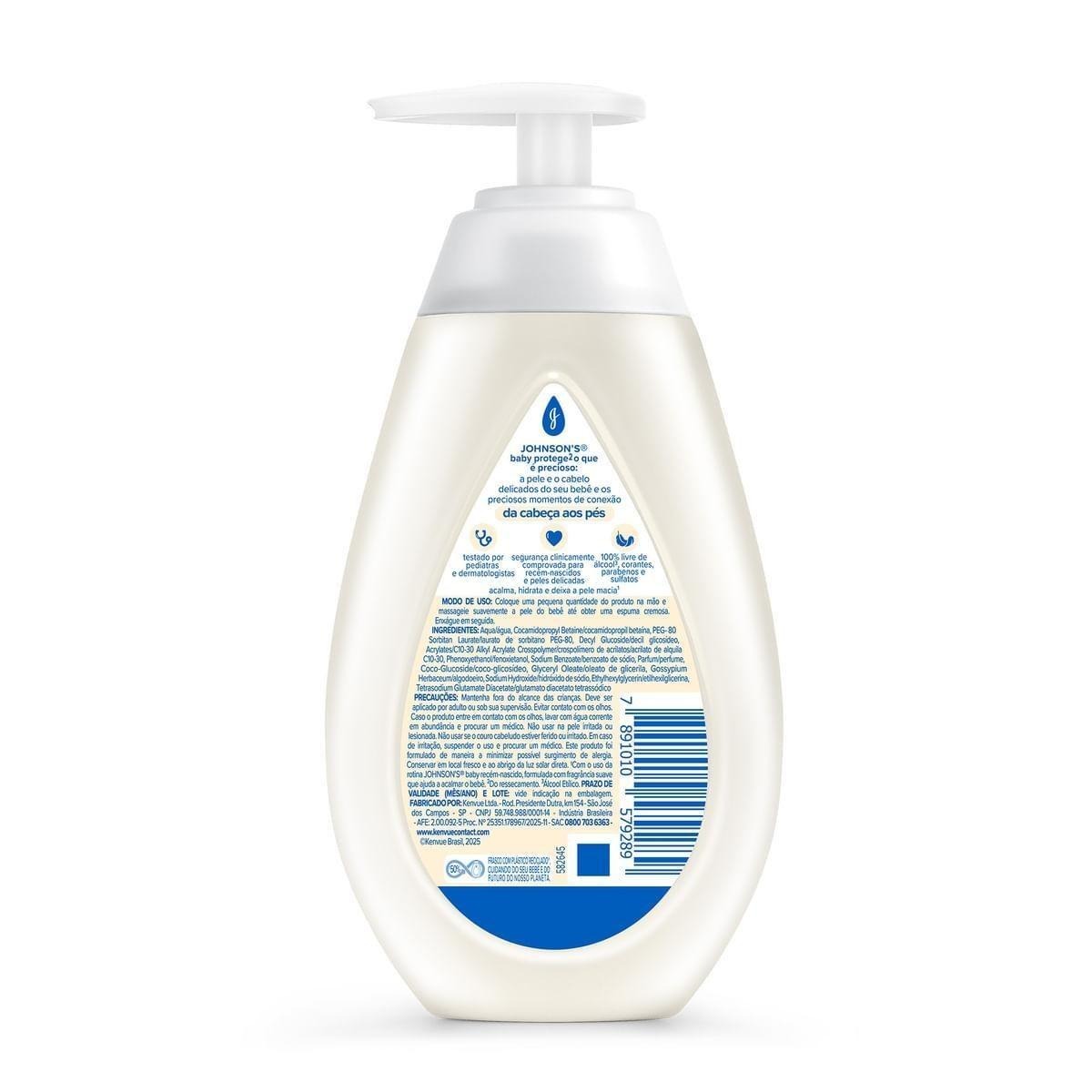 Sabonete Líquido Infantil Johnson's Baby Recém-Nascido 200ml — imagem 3 | Drogaria Taveira