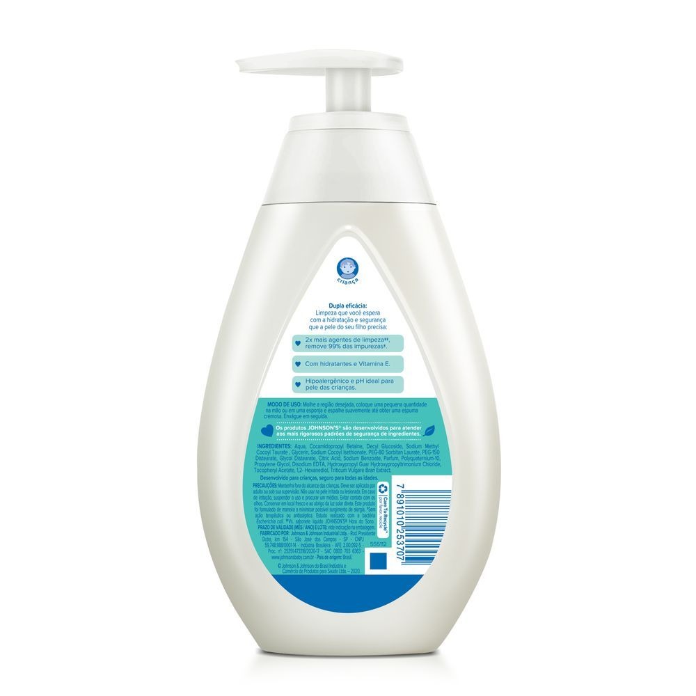 Sabonete Líquido Infantil Johnson's Baby Super Poderosa Kids Hipoalergênico 400ml — imagem 2 | Drogaria Taveira