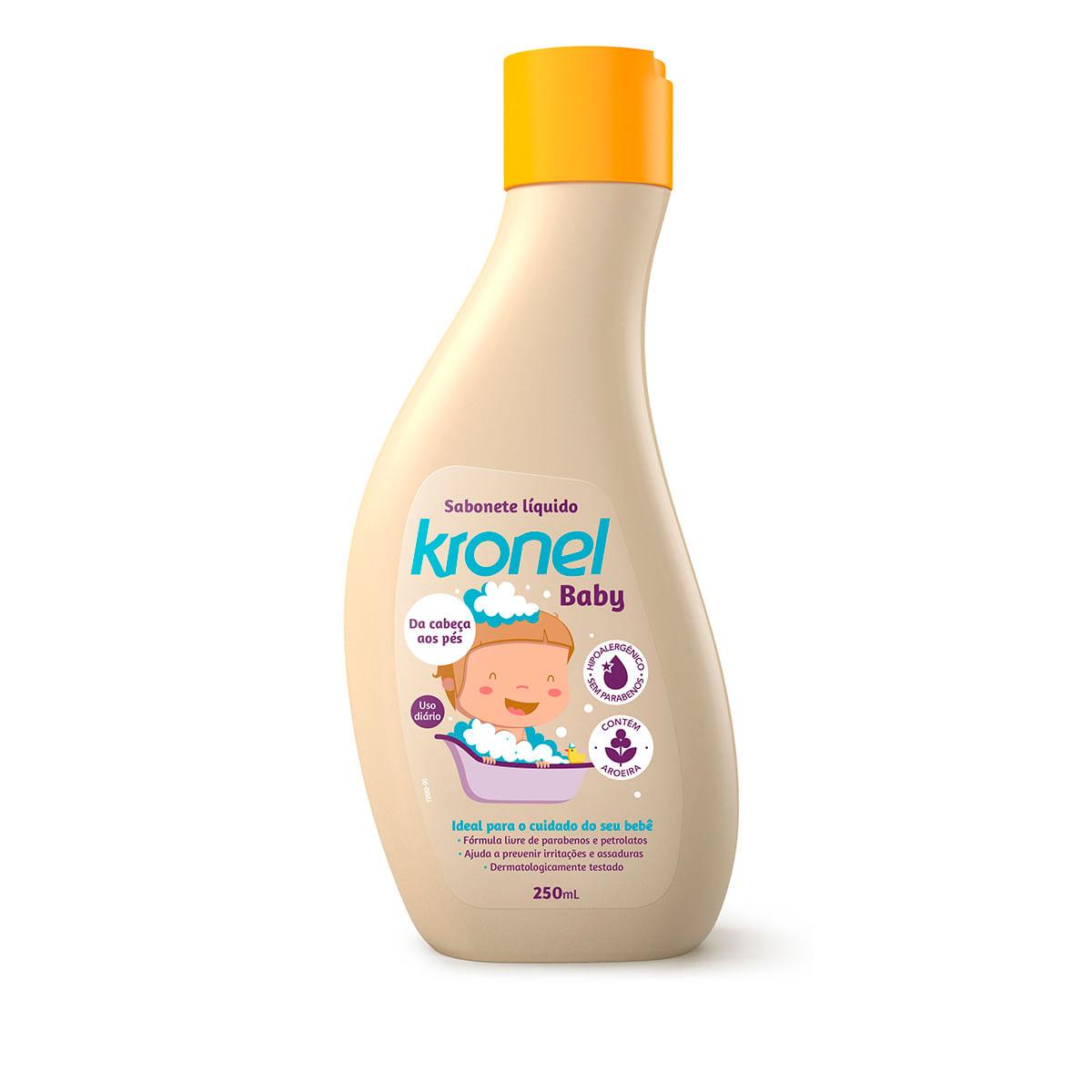 Sabonete Líquido Infantil Kronel Baby Extrato de Aroeira 250ml — Kronel | Drogaria Taveira