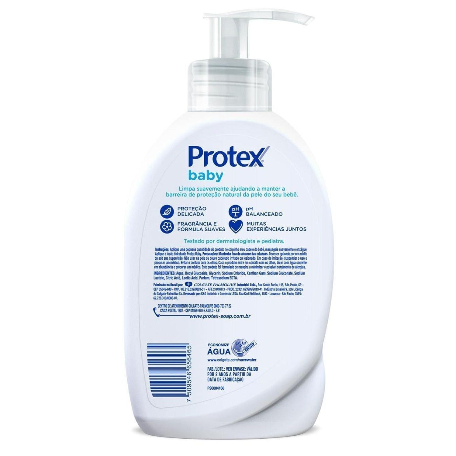 Sabonete Líquido Infantil Protex Baby Delicate Care Proteção Delicada da Cabeça aos Pés Refil 380ml — imagem 3 | Drogaria Taveira