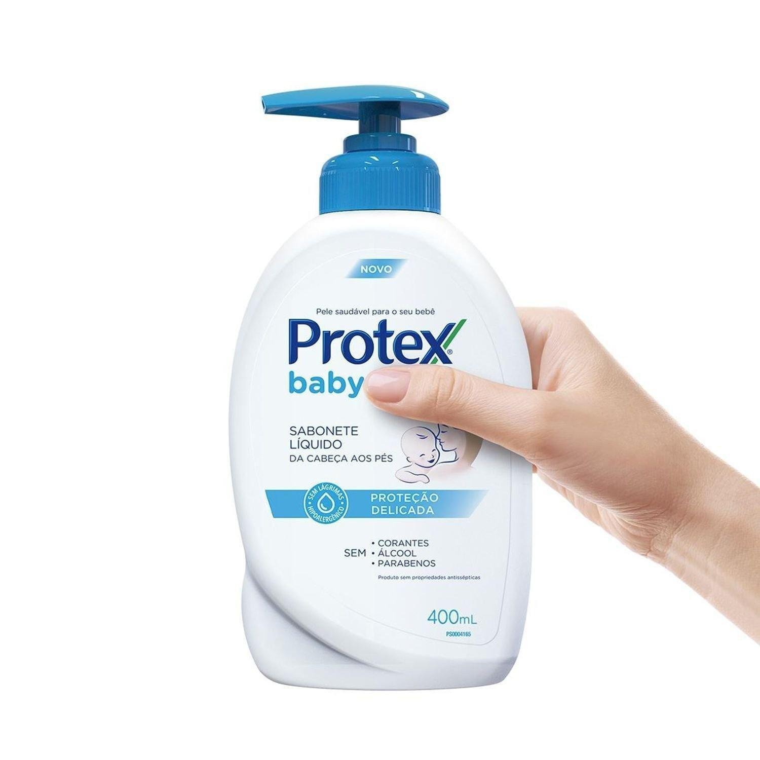 Sabonete Líquido Infantil Protex Baby Delicate Care Proteção Delicada da Cabeça aos Pés Refil 380ml — imagem 4 | Drogaria Taveira