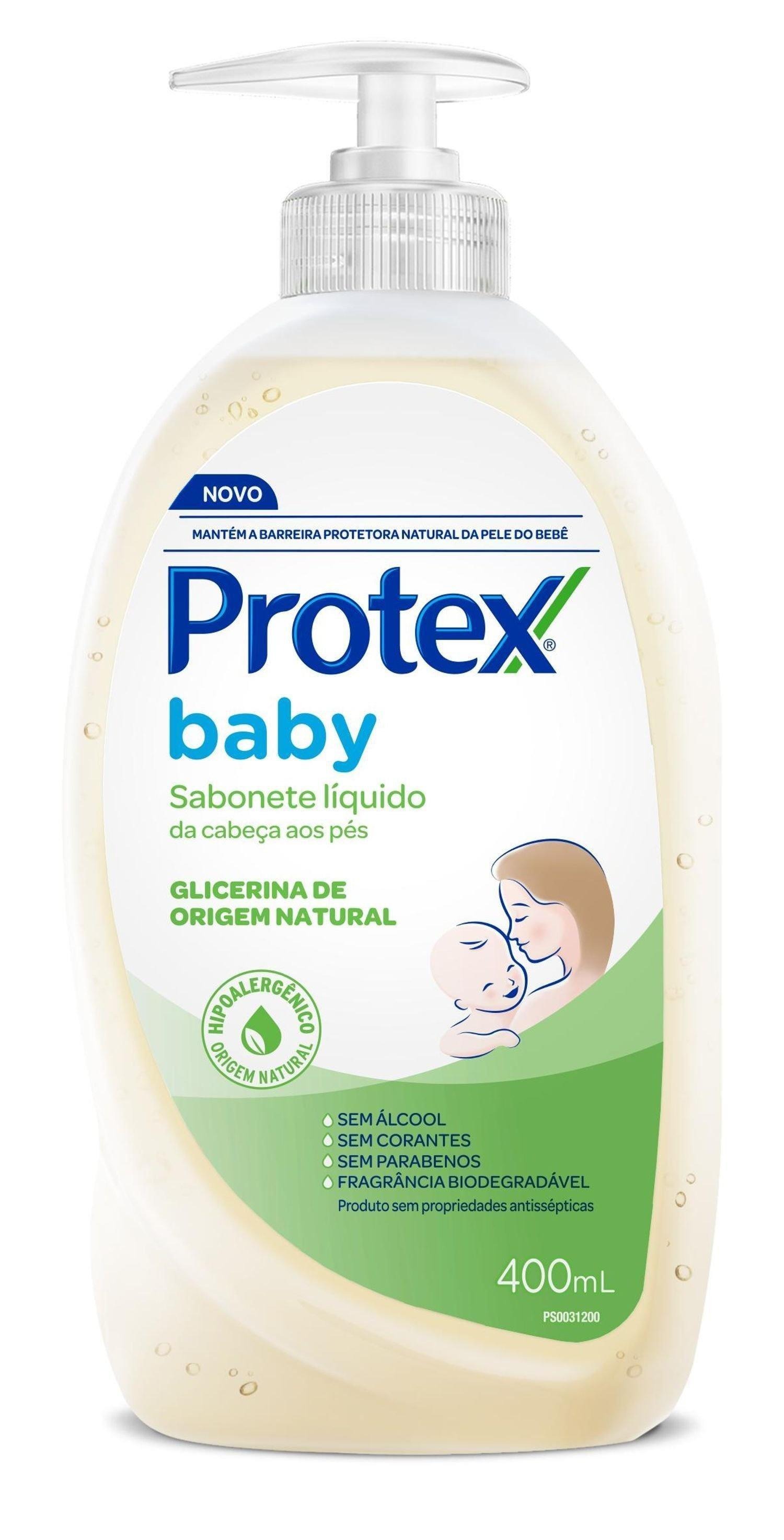Sabonete Líquido Infantil Protex Baby Glicerina 400ml — Protex | Drogaria Taveira