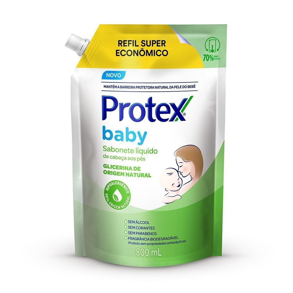 Sabonete Líquido Infantil Protex Baby Glicerina Refil 800ml — Protex | Drogaria Taveira