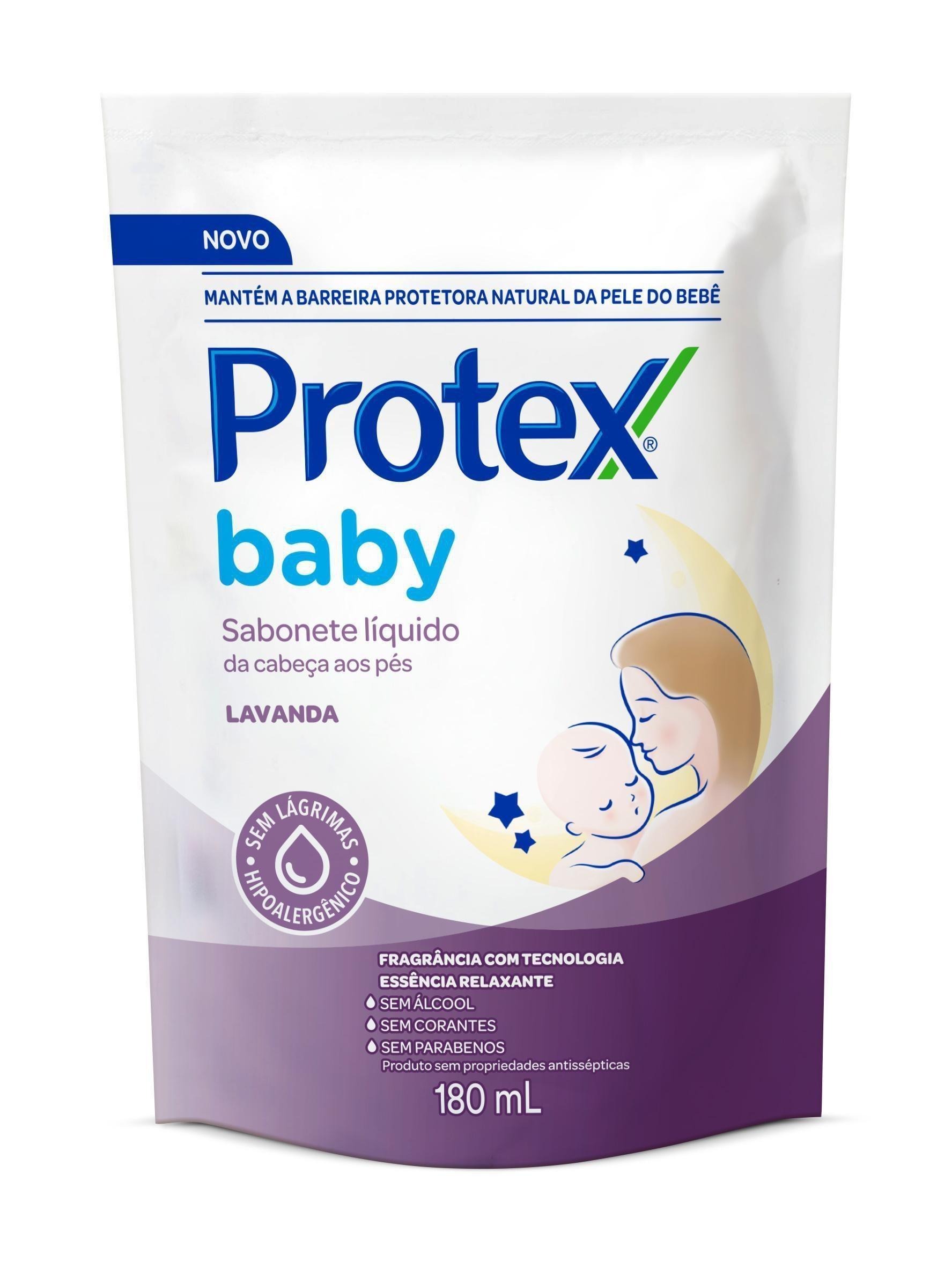 Sabonete Líquido Infantil Protex Baby Lavanda Refil 180ml — Protex Baby | Drogaria Taveira