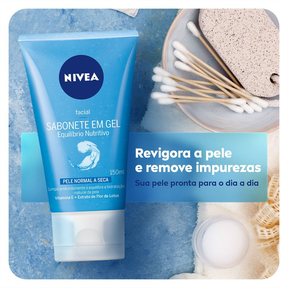 Sabonete Líquido Nivea Equilíbrio Protetor Gel Facial 150ml — imagem 2 | Drogaria Taveira