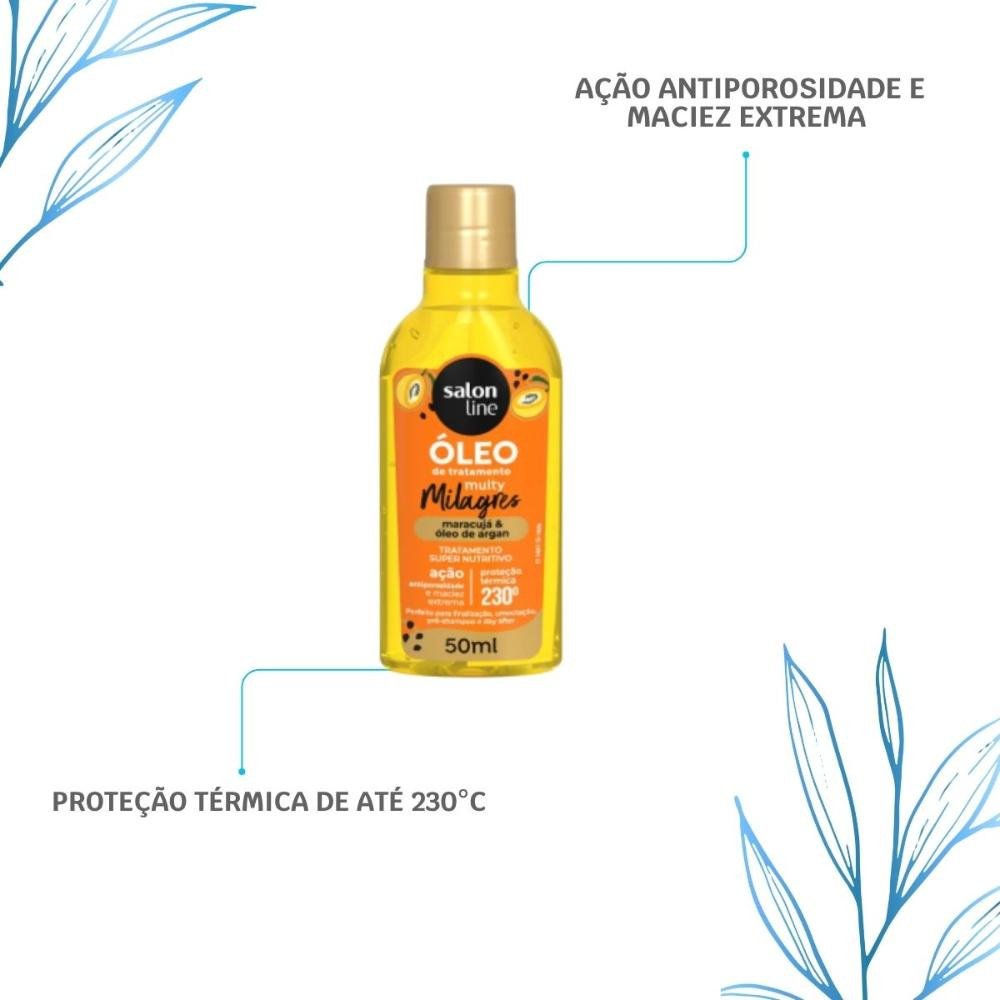 Salon Line Cachos dos Sonhos Multy Maracujá – Óleo – 50?ml — imagem 4 | Drogaria Taveira