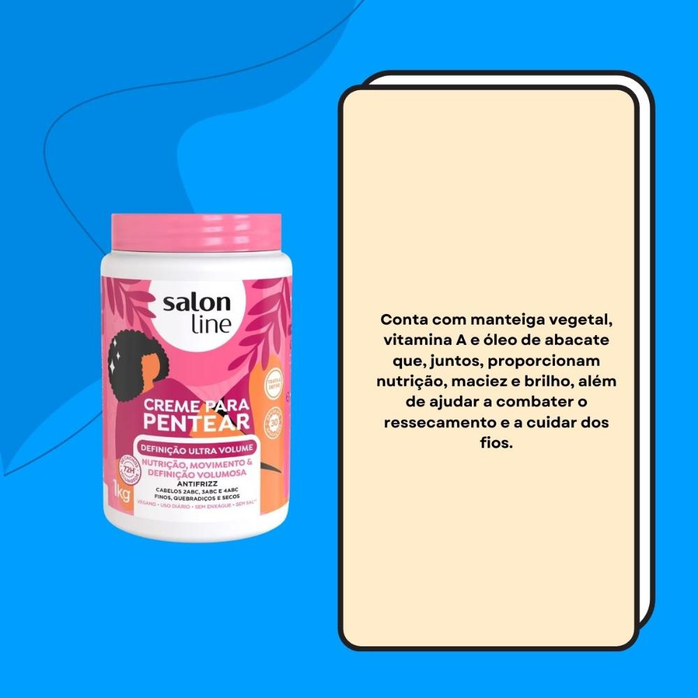 Salon Line - Definição Ultra Volume - Creme para Pentear - 1kg — imagem 2 | Drogaria Taveira