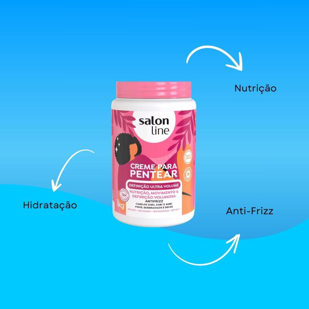 Salon Line - Definição Ultra Volume - Creme para Pentear - 1kg — imagem 3 | Drogaria Taveira