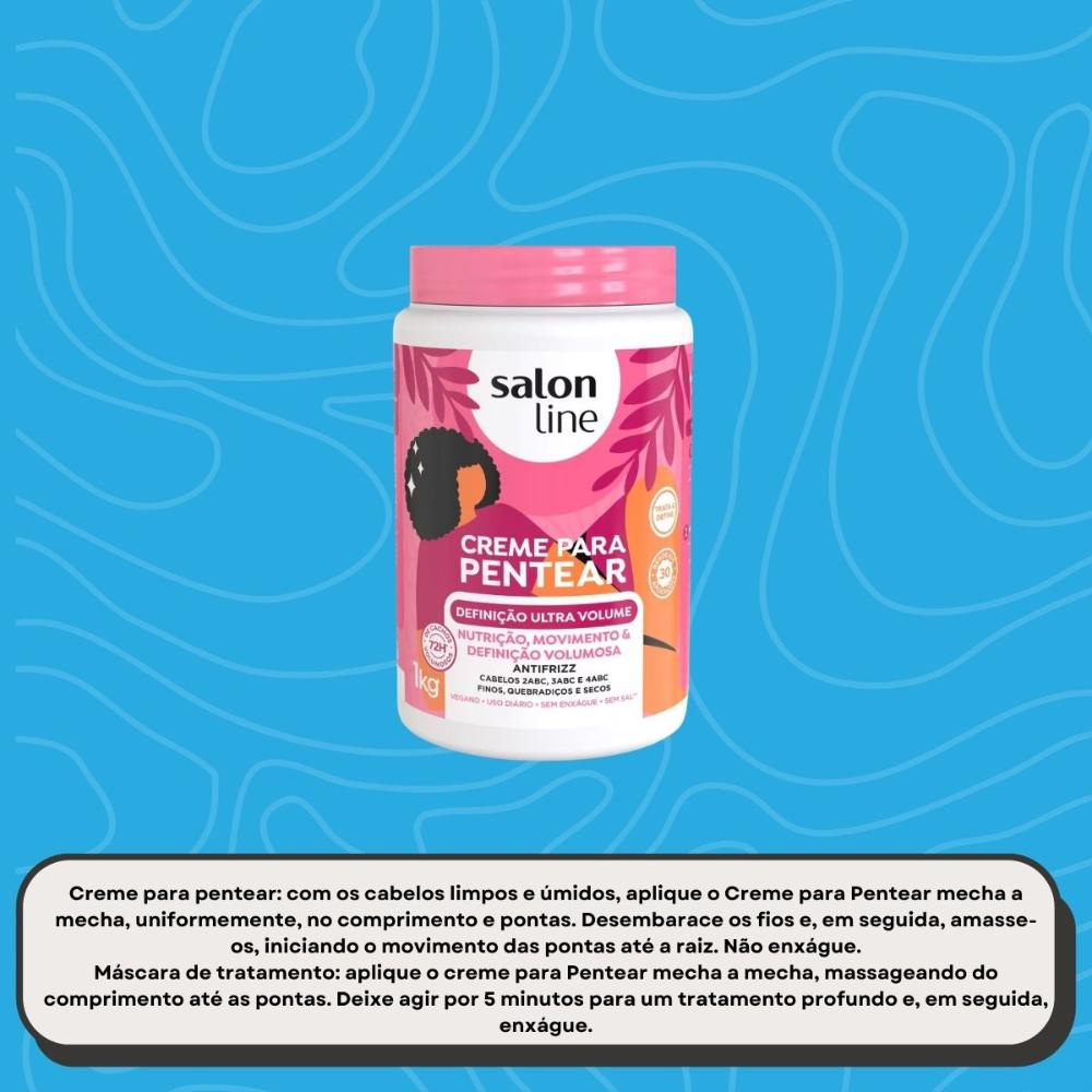 Salon Line - Definição Ultra Volume - Creme para Pentear - 1kg — imagem 4 | Drogaria Taveira
