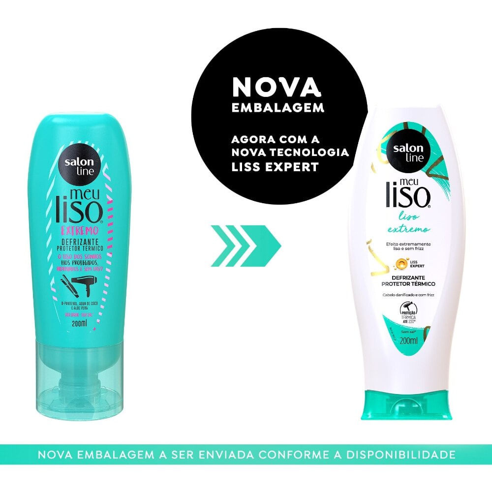 Salon Line Defrizante 200ml Meu Liso Extremo — imagem 3 | Drogaria Taveira
