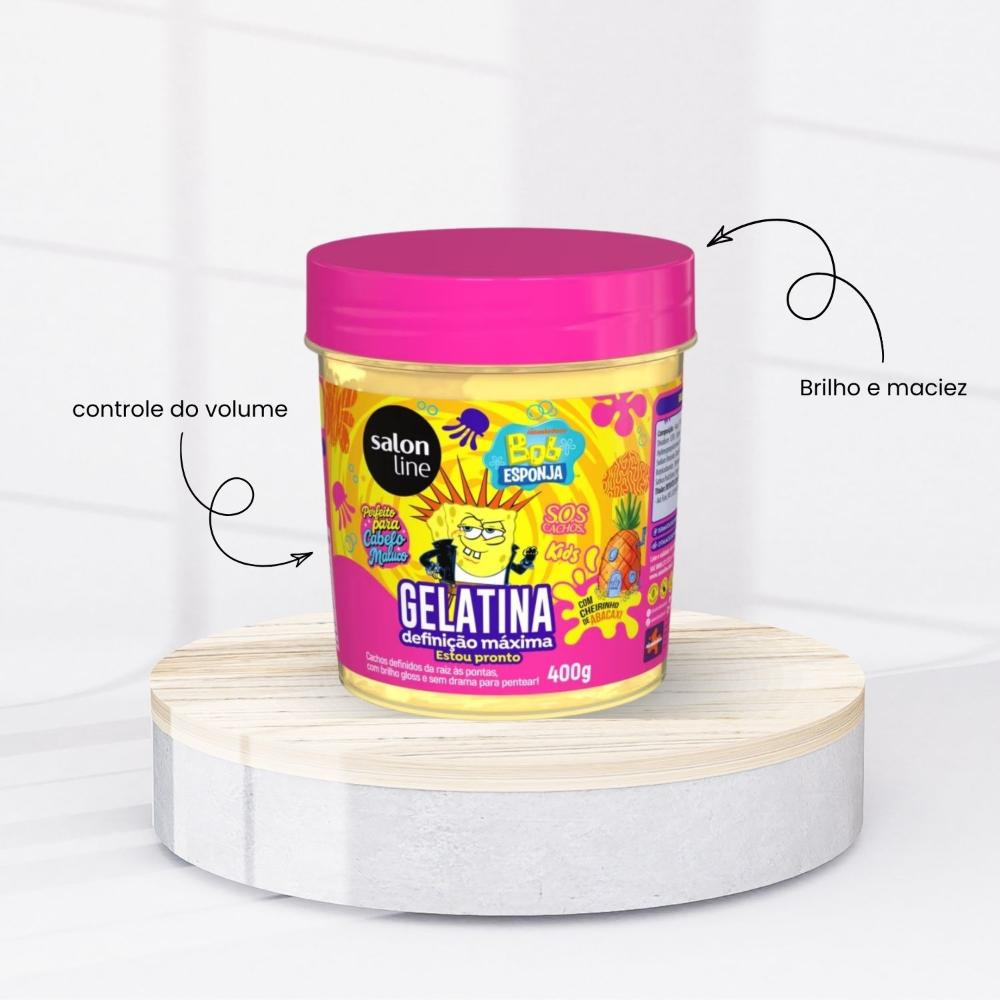 Salon Line - Gelatina Capilar SOS Kids Bob Esponja Definicao Maxima - 400g — imagem 3 | Drogaria Taveira