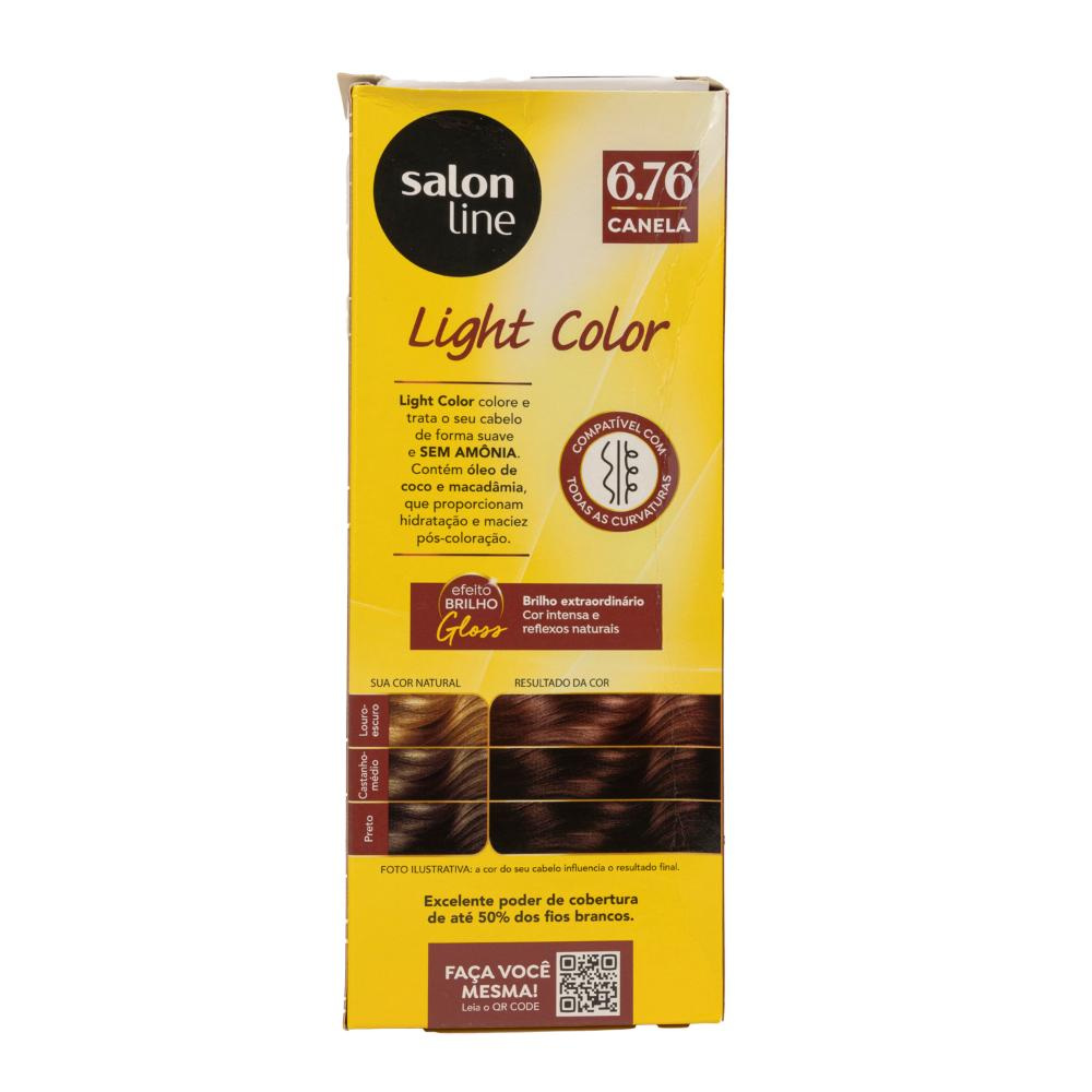 Salon Line - Light Brilho Color 6.76 Canela - Coloração — imagem 2 | Drogaria Taveira