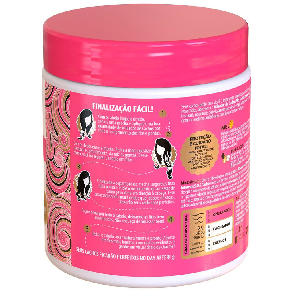 Salon Line Mel Ativador De Cachos 500ml — imagem 2 | Drogaria Taveira