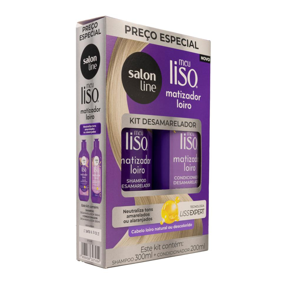 Salon Line Meu Liso Desamarelador Shampoo e Condicionador — imagem 2 | Drogaria Taveira