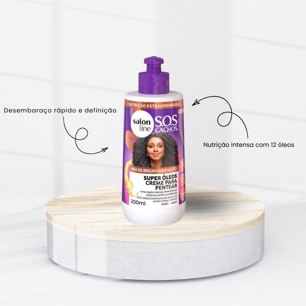 Salon Line S.O.S Cachos Super Óleos Kit 2 Creme - 300ml — imagem 2 | Drogaria Taveira