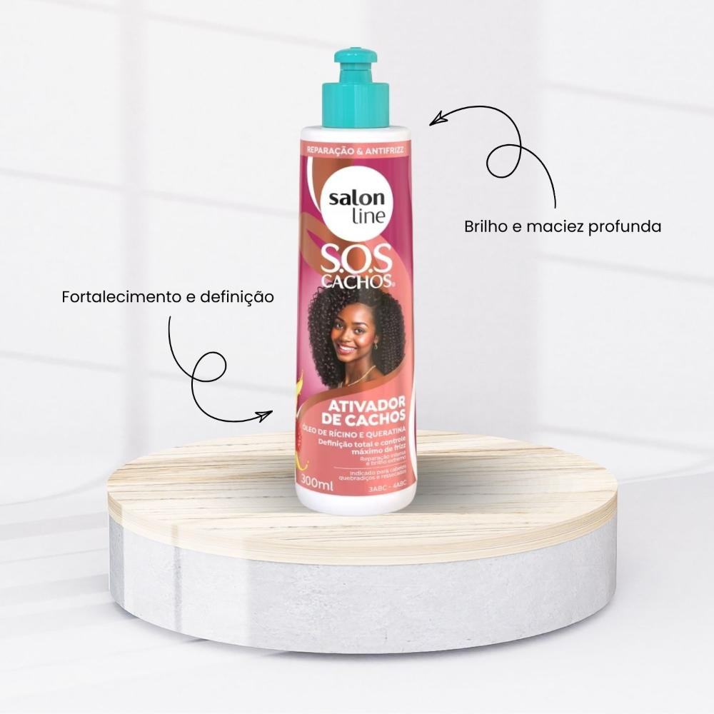 Salon Line SOS - Ativador Capilar Óleo de Rícino e Queratina - 300ml — imagem 2 | Drogaria Taveira