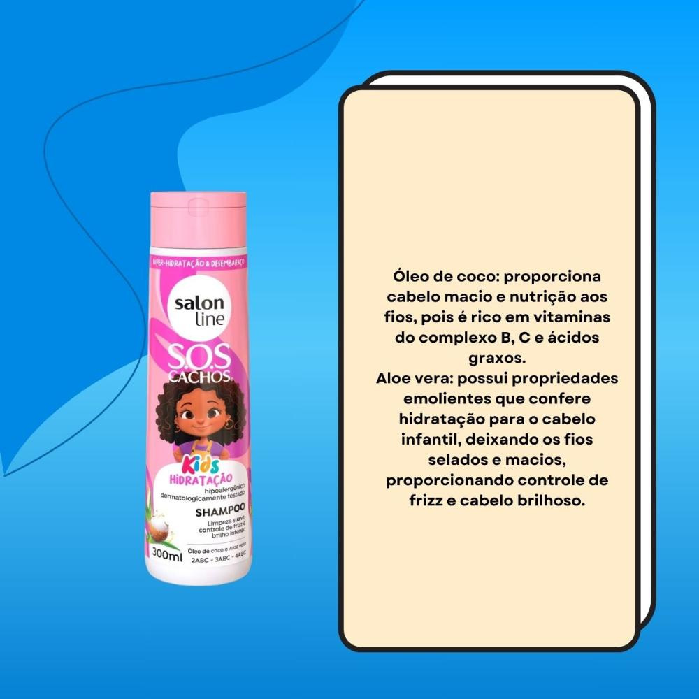 Salon Line SOS Cachos Kids Super Óleos Shampoo 300ml — imagem 3 | Drogaria Taveira