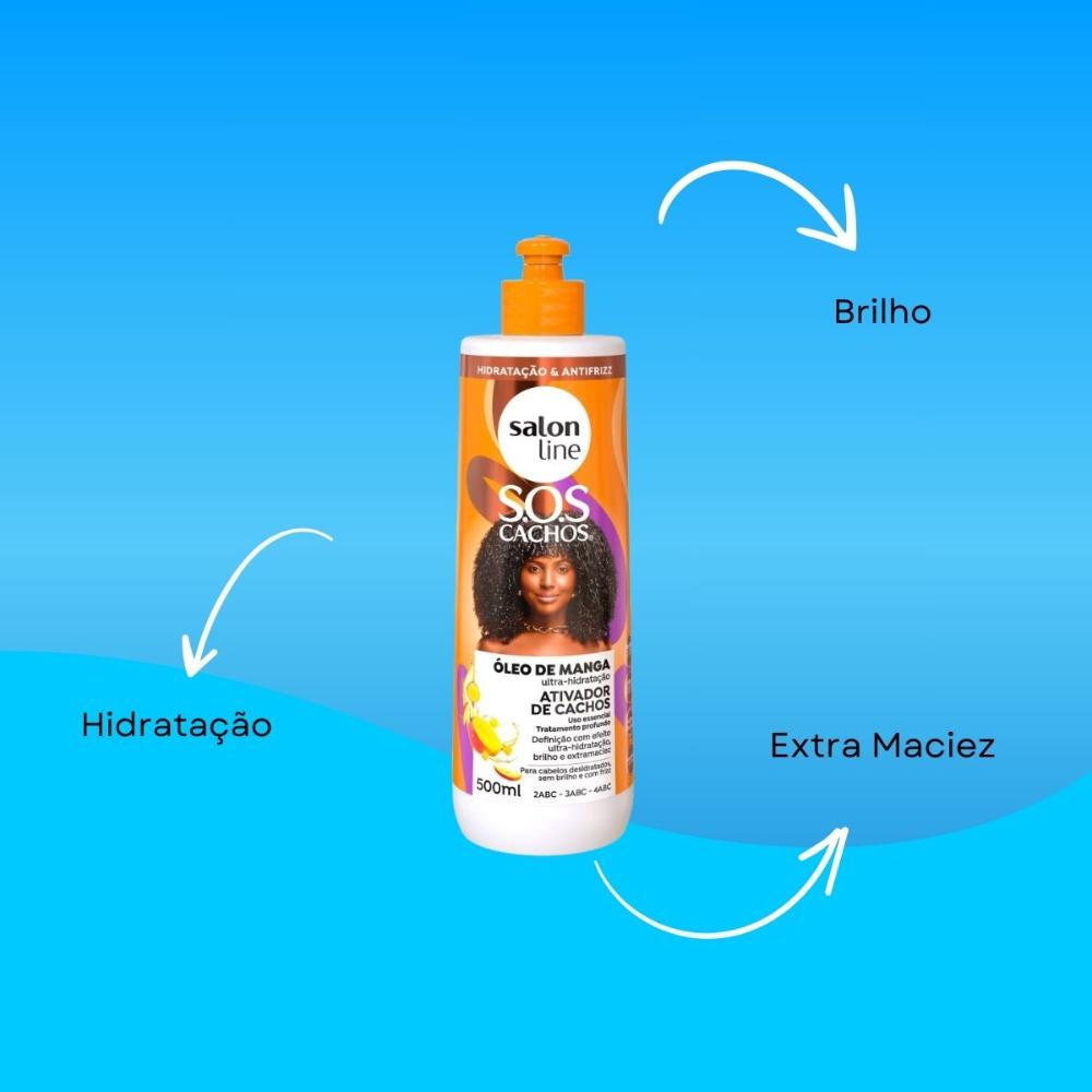 Salon Line SOS Cachos Óleo de Manga Ativador de Cachos - 500ml — imagem 2 | Drogaria Taveira