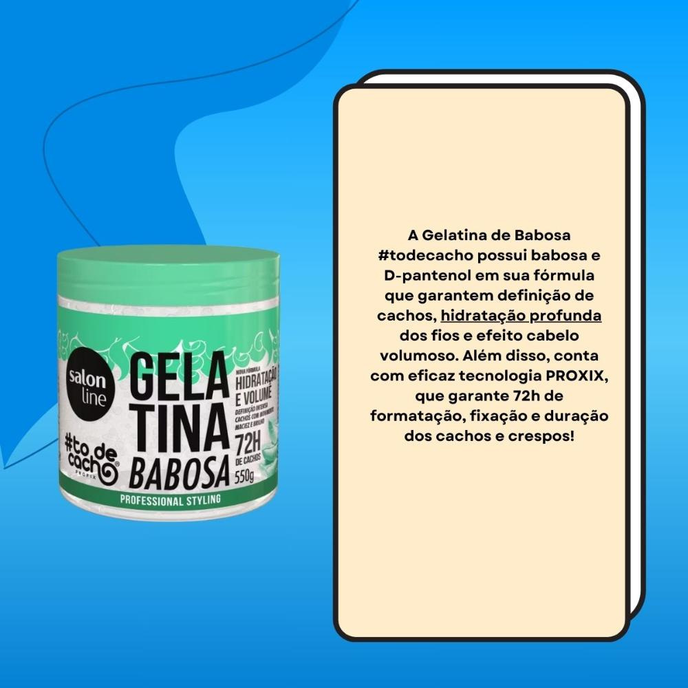 Salon Line #todecacho Babosa Gelatina Volume 550g — imagem 3 | Drogaria Taveira