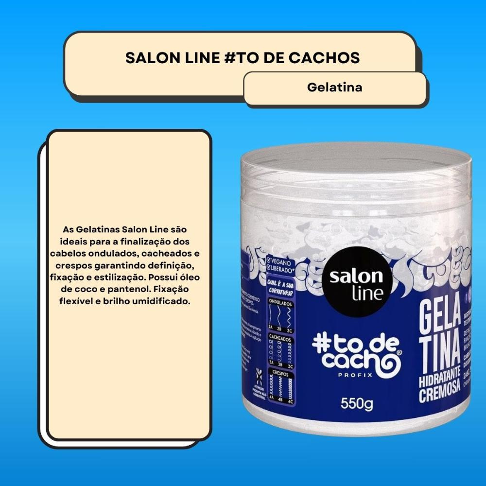 Salon Line #todecacho Gelatina Hidratante Cremosa 550g — imagem 2 | Drogaria Taveira