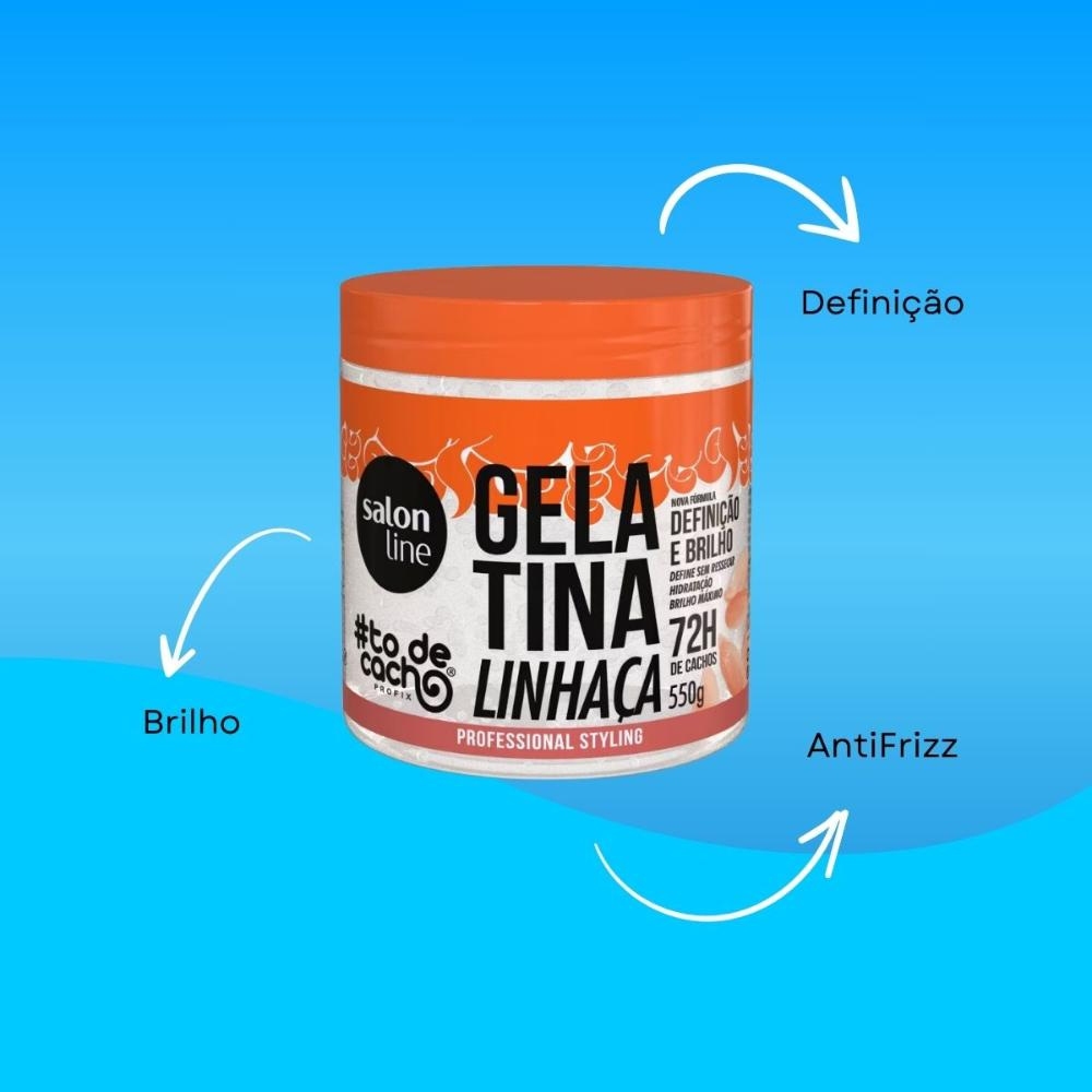 Salon Line #todecacho Gelatina Linhaça 550g — imagem 4 | Drogaria Taveira