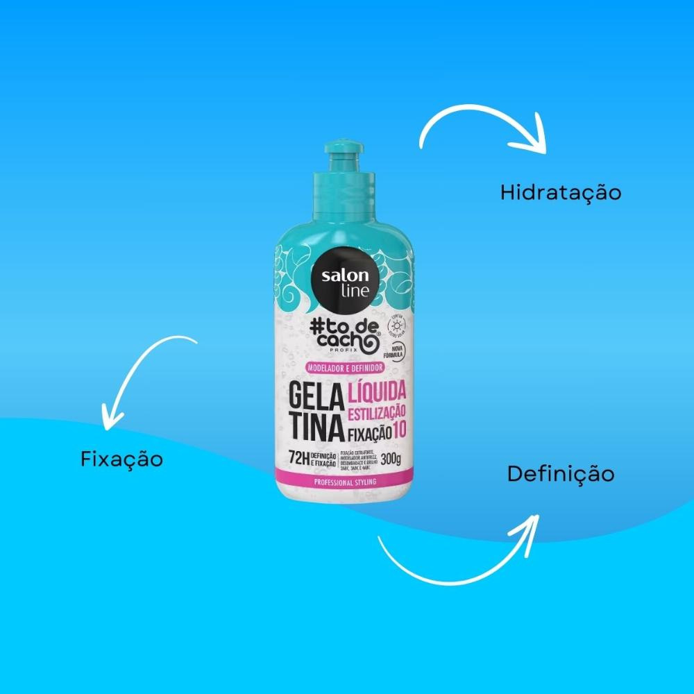 Salon Line #todecacho Gelatina Líquida Estilização 300g — imagem 3 | Drogaria Taveira