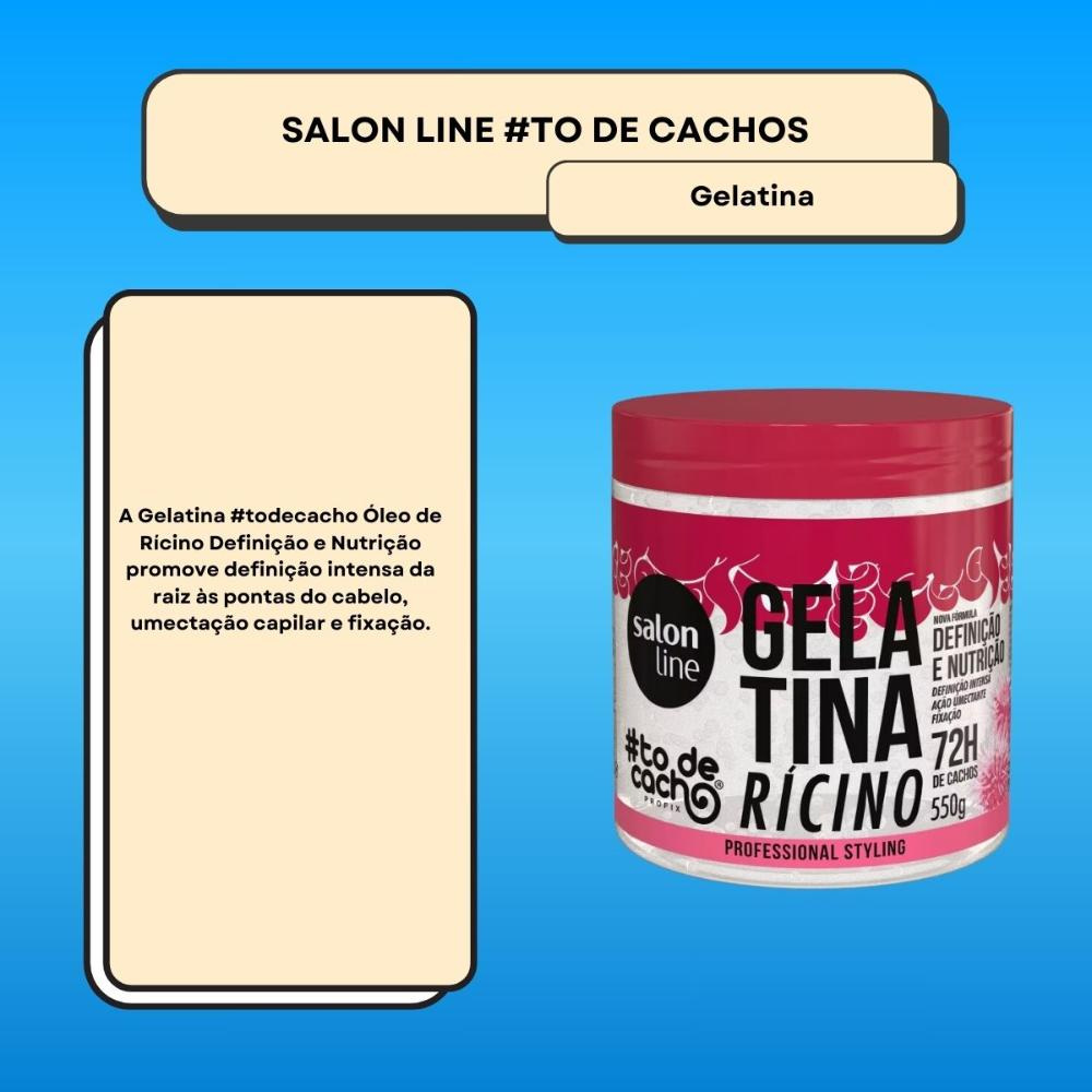 Salon Line #todecacho Gelatina Óleo de Rícino 550g — imagem 2 | Drogaria Taveira