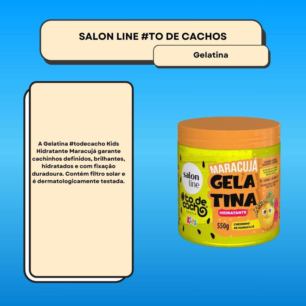 Salon Line #todecacho Kids Gelatina Maracujá Hidratante 550g — imagem 2 | Drogaria Taveira