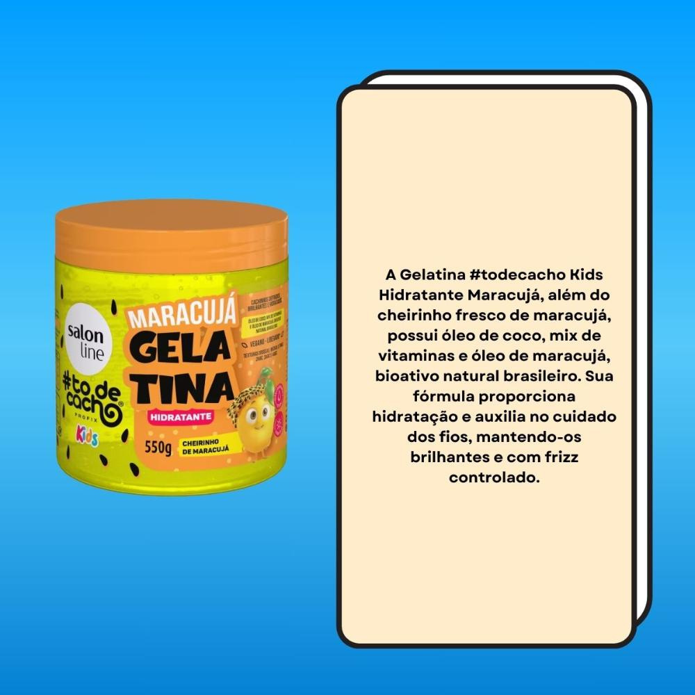 Salon Line #todecacho Kids Gelatina Maracujá Hidratante 550g — imagem 3 | Drogaria Taveira