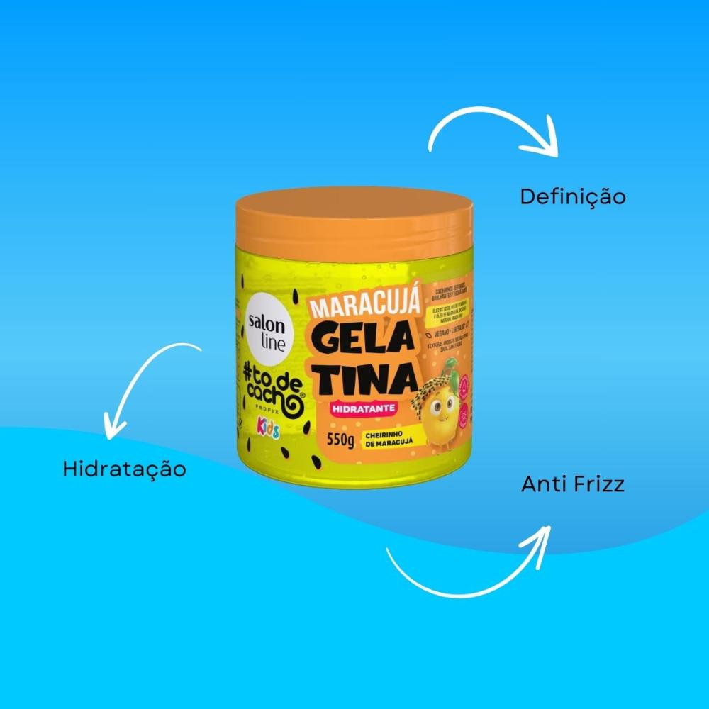 Salon Line #todecacho Kids Gelatina Maracujá Hidratante 550g — imagem 4 | Drogaria Taveira