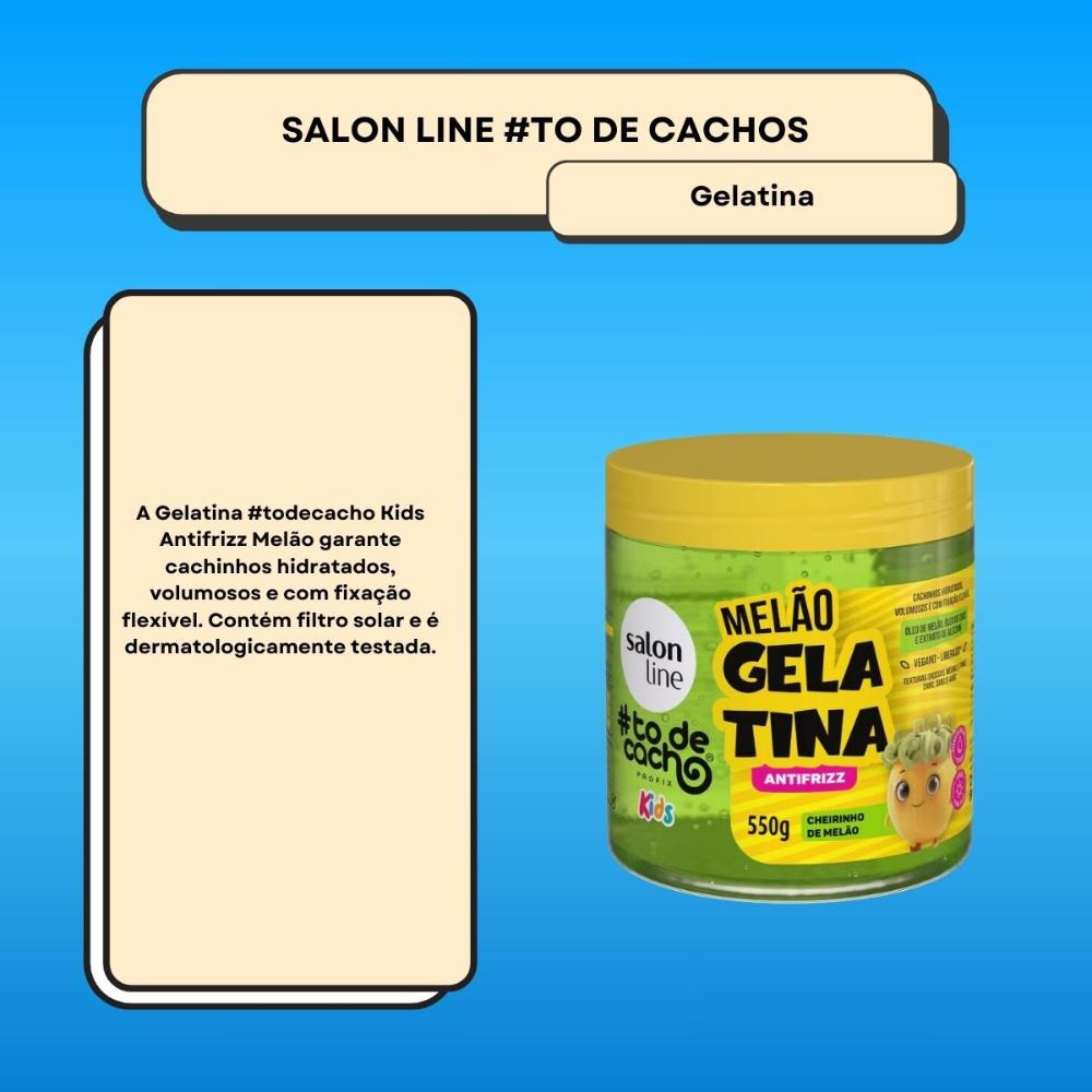 Salon Line #todecacho Kids Gelatina Melão Antifrizz 550g — imagem 2 | Drogaria Taveira