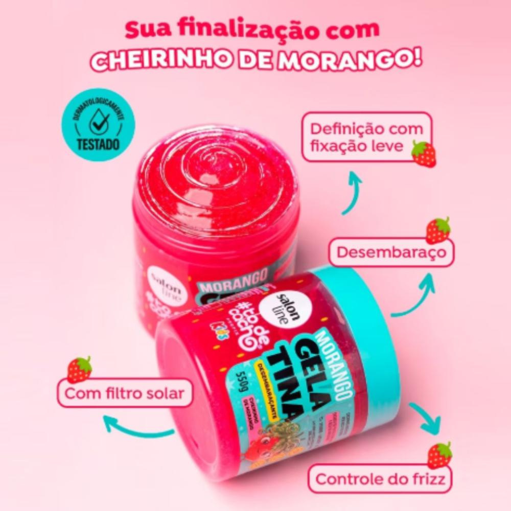 Salon Line #todecacho Kids Morango Gelatina – 550?g — imagem 4 | Drogaria Taveira