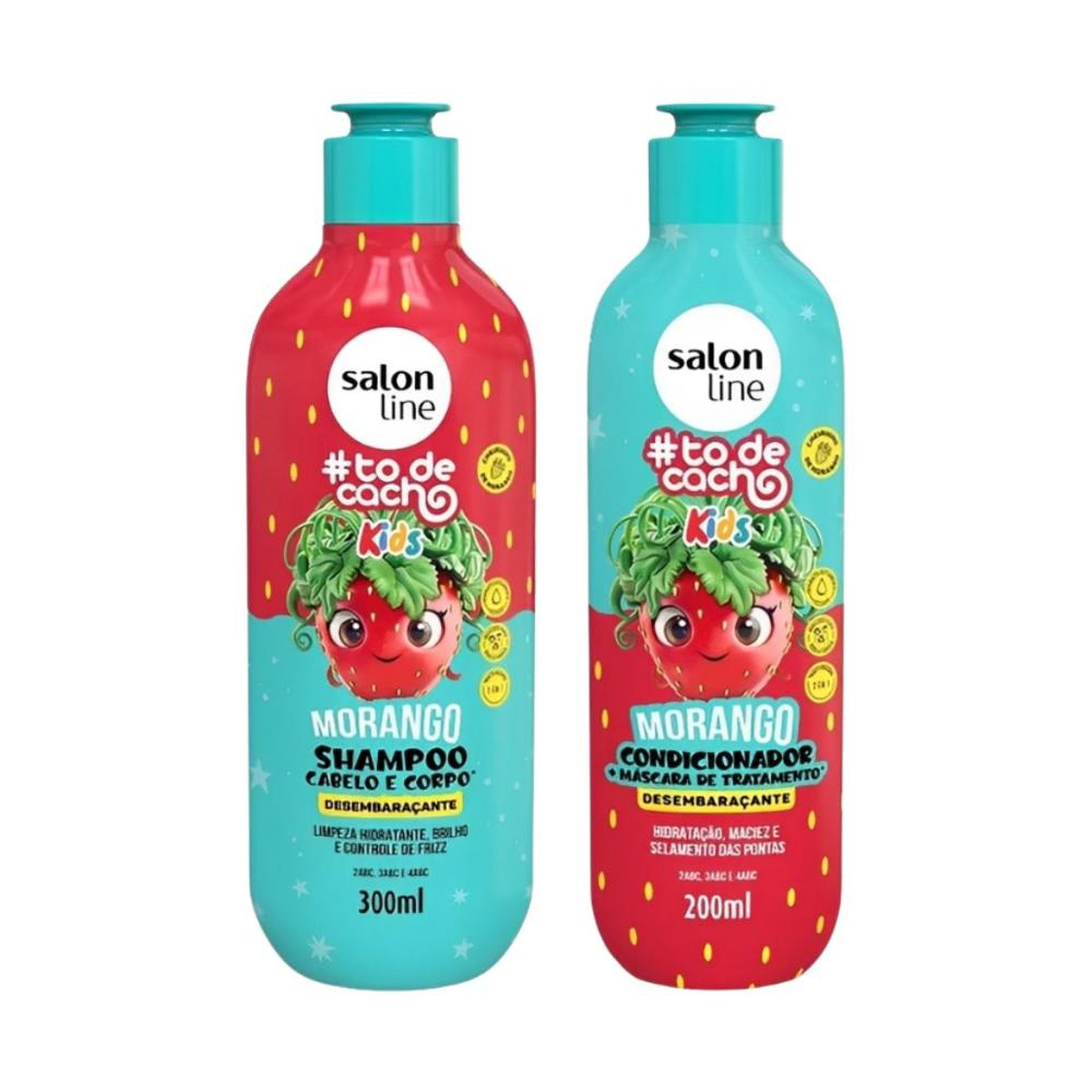 Salon Line #todecacho - Morango - Kit Shampoo e Condicionador — imagem 2 | Drogaria Taveira
