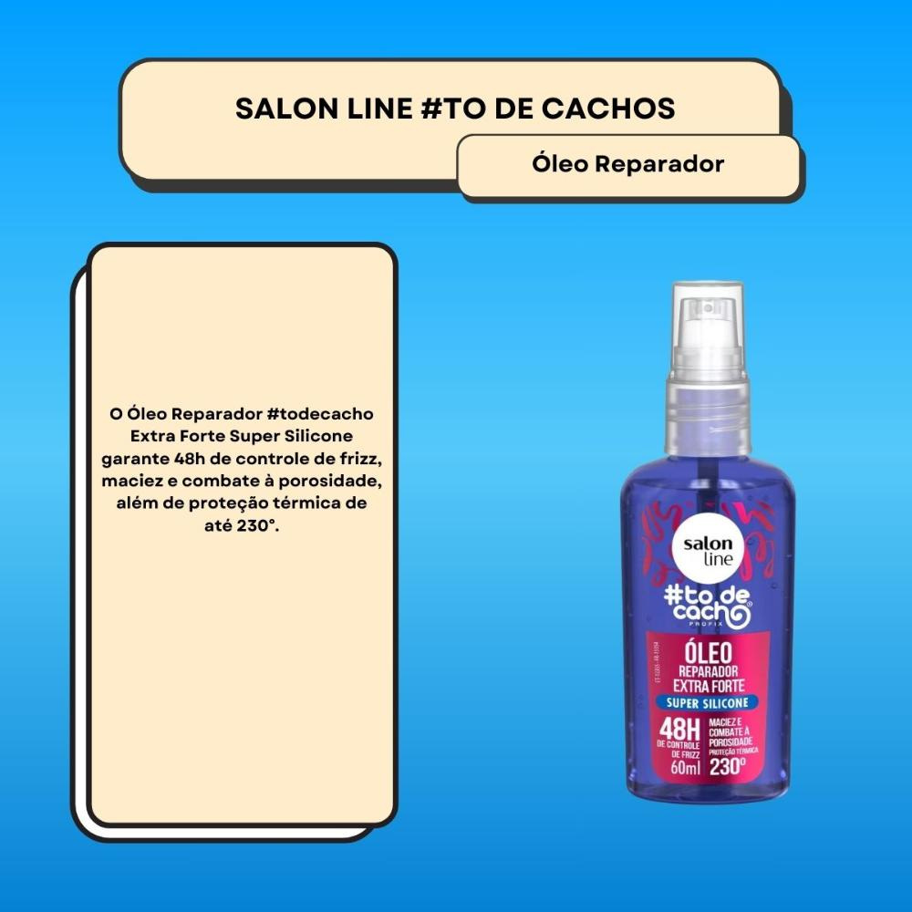 Salon Line #todecacho Óleo Reparação Extra Forte 60ml — imagem 2 | Drogaria Taveira