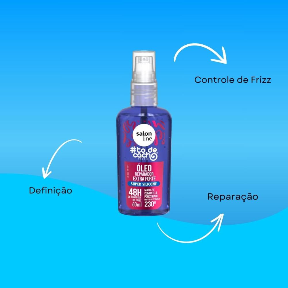 Salon Line #todecacho Óleo Reparação Extra Forte 60ml — imagem 4 | Drogaria Taveira
