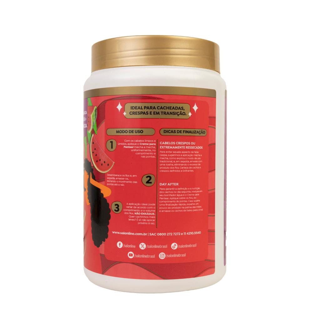 Salon Line - Uva + Melancia - Creme para Pentear - 1000ml — imagem 3 | Drogaria Taveira