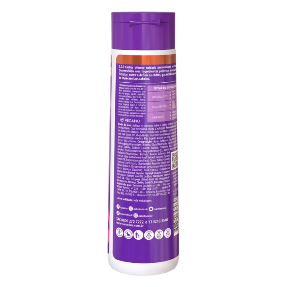 SalonLine - S.O.S Cachos Super Óleos Kit 3 Shampoo - 300ml — imagem 2 | Drogaria Taveira