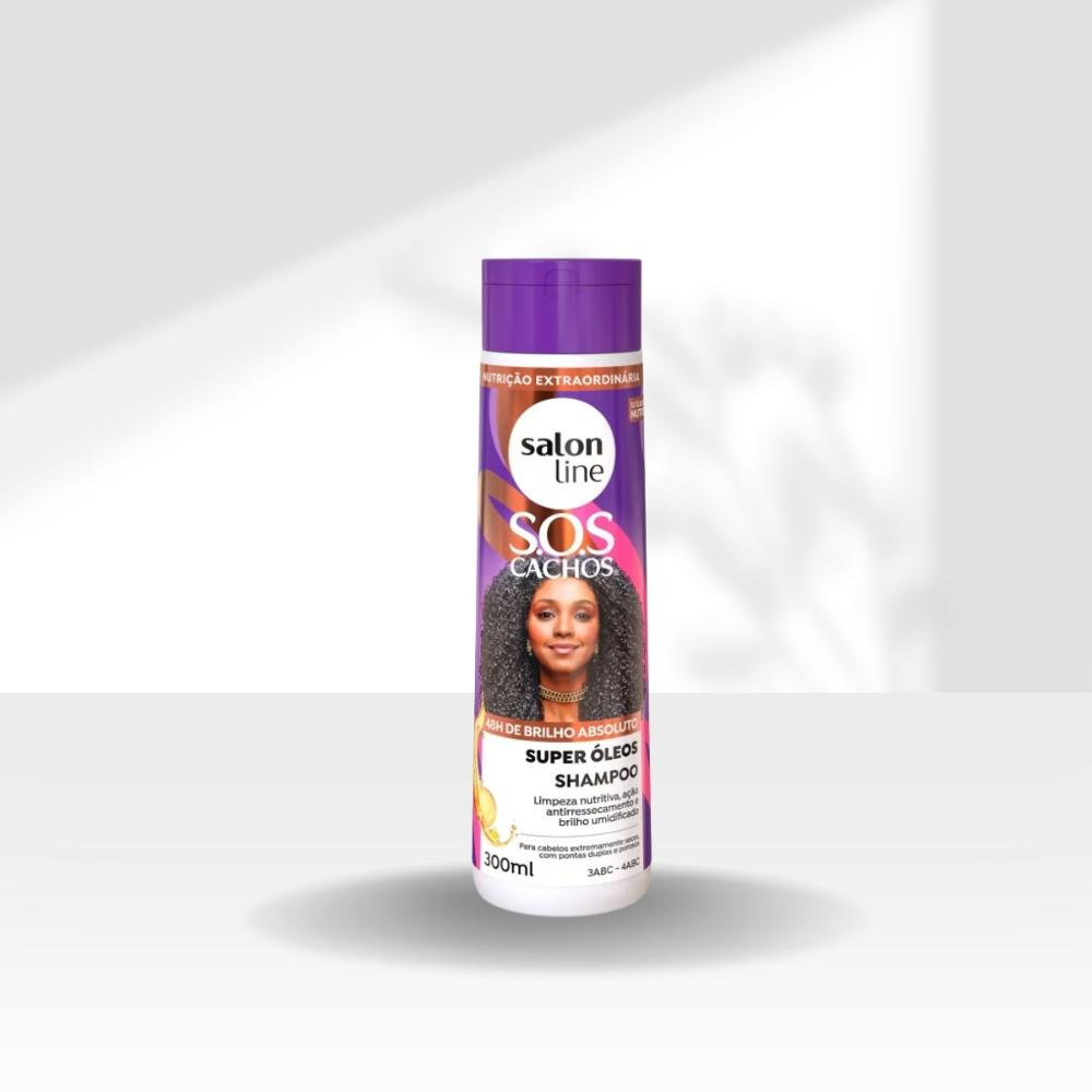SalonLine - S.O.S Cachos Super Óleos Kit 3 Shampoo - 300ml — imagem 3 | Drogaria Taveira