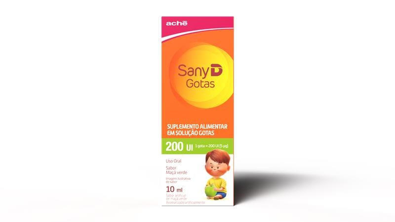 Sany D 200UI Sabor Maçã Verde Solução em Gotas 10ml — Sany | Drogaria Taveira