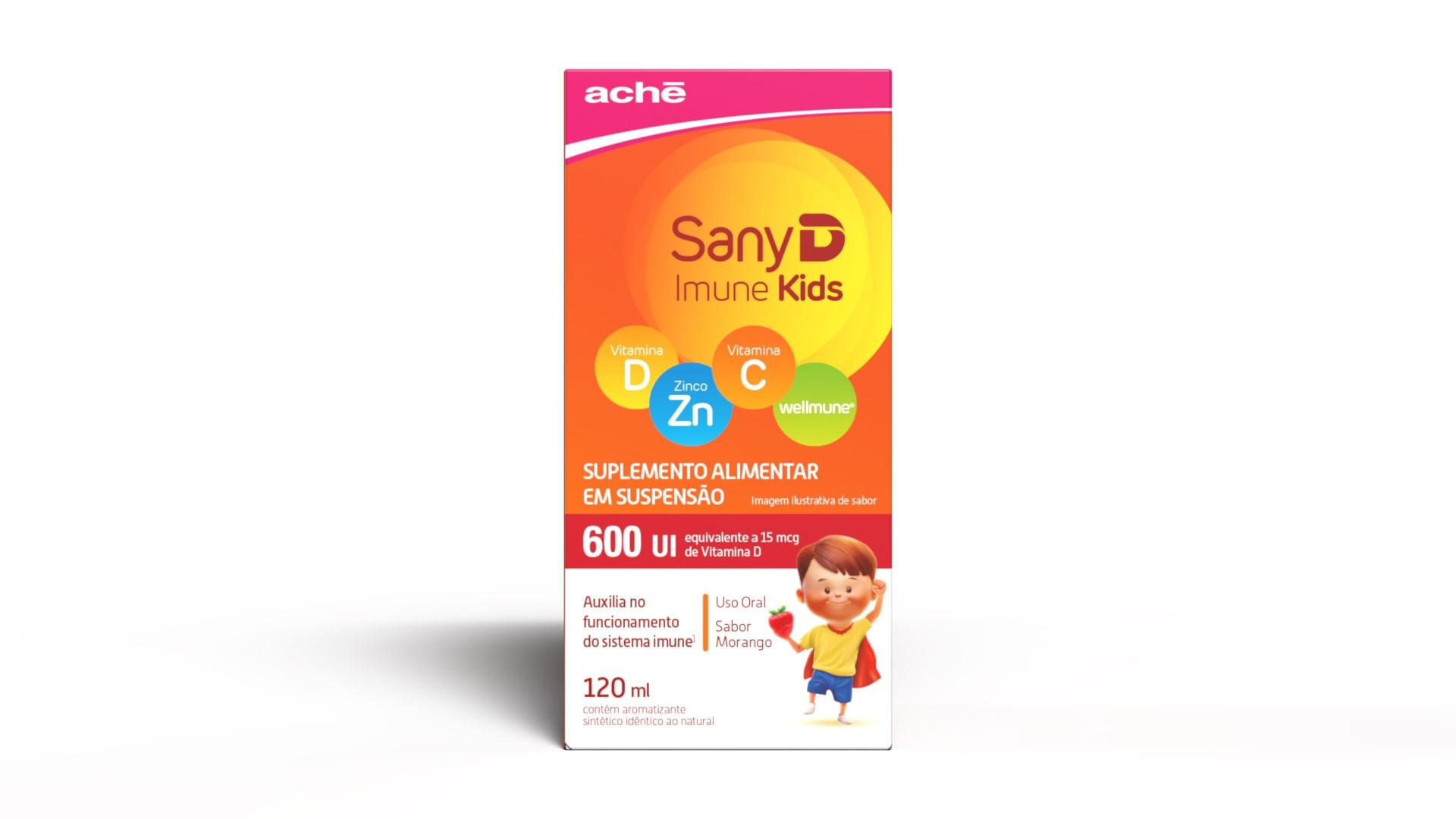 Sany D Imune Kids Sabor Morango Zero Açúcar Suspensão Oral 120ml — Sany | Drogaria Taveira