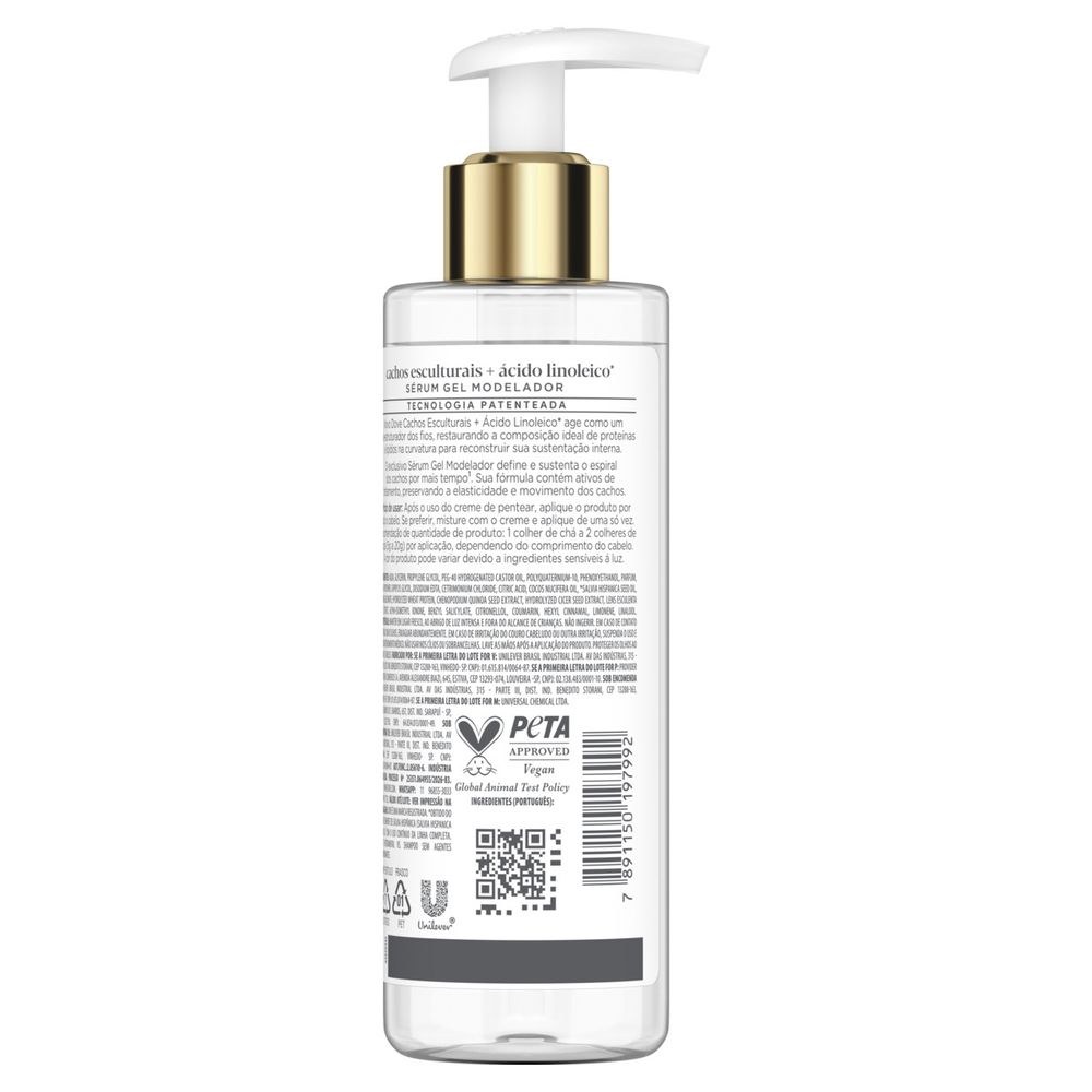 Sérum Capilar Modelador Dove Cachos Esculturais + Ácido Linoleico 190g — imagem 3 | Drogaria Taveira